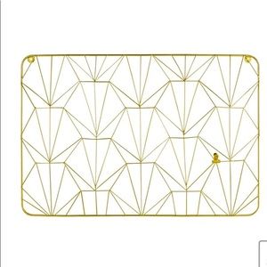 Geo Boho Brass Photo Clip Board – Modern Wall Display
